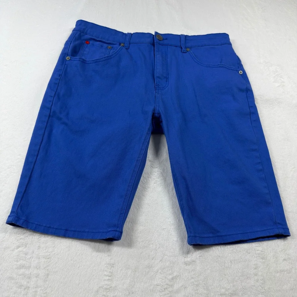 Spark Denim Shorts Mens W-36 Royal Blue Excellent Studio Collection USA Made